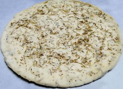 Gluten Free Hand Made Pizza Bread with Rosemary